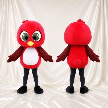 Oiseau Rouge Costume de mascotte intégral pour adultes Événements scolaires