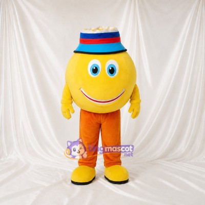 Round Character Mascot Costume Full Body for Adults School Events