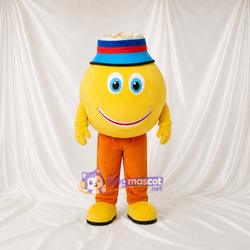Round Character Mascot Costume Full Body for Adults School Events
