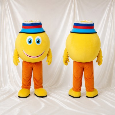 Round Character Mascot Costume Full Body for Adults School Events