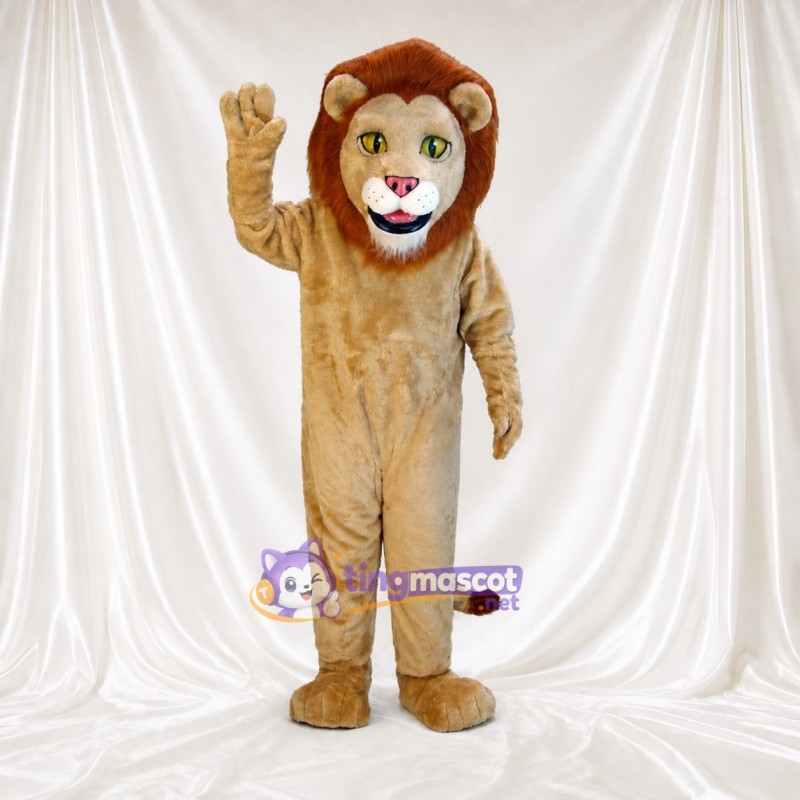 Dark Brown Lion Mascot Costume Full Body for Adults Zoos