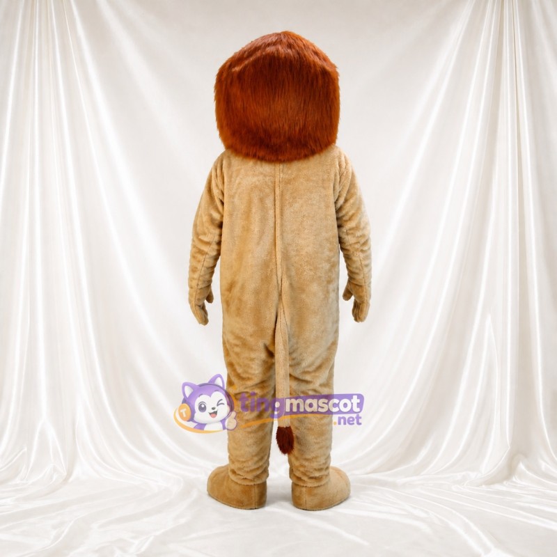 Dark Brown Lion Mascot Costume Full Body for Adults Zoos