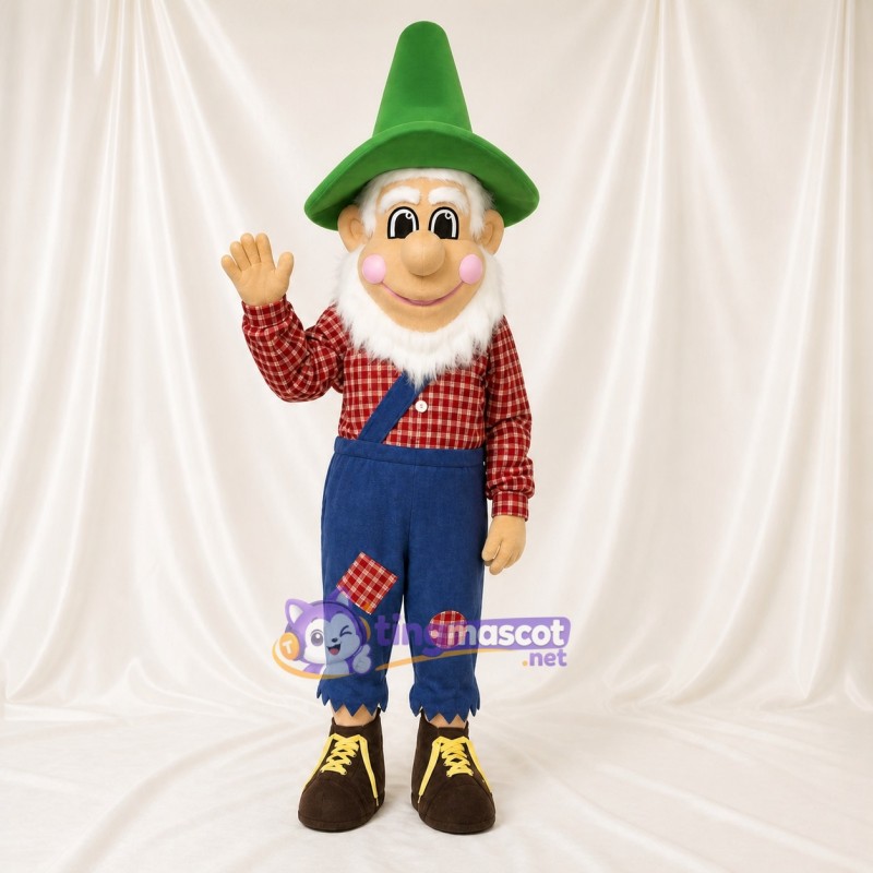 Gnome Mascot Costume Full Body for Adults School Events