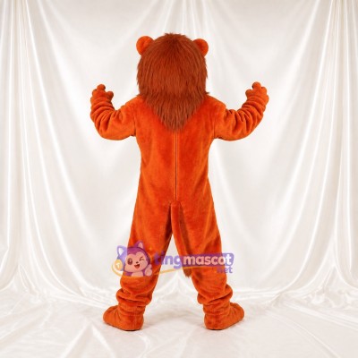 Costume de mascotte lion à museau blanc intégral pour adultes – événements sportifs