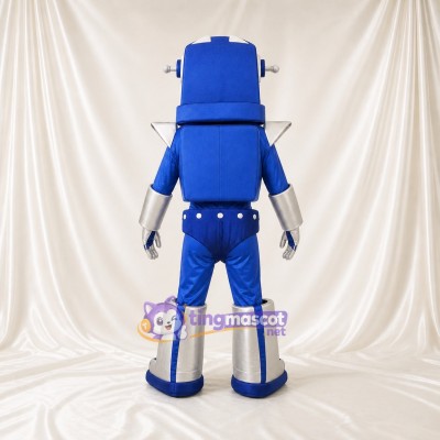 Blue Robot Mascot Costume Full Body for Adults School Events
