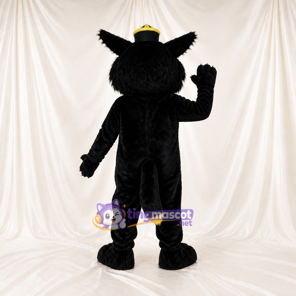 Black Cat Mascot Costume Full Body for Adults Sports Events Black Cat Mascot Costume Full Body for Adults Sports Events