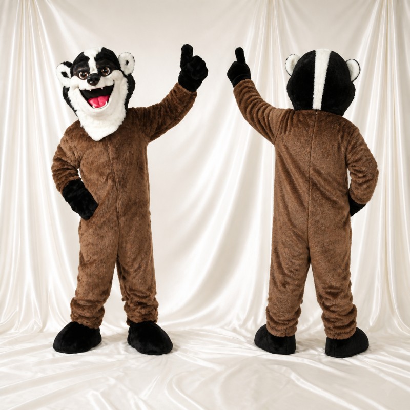 Skunk Mascot Costume Full Body for Adults School Events