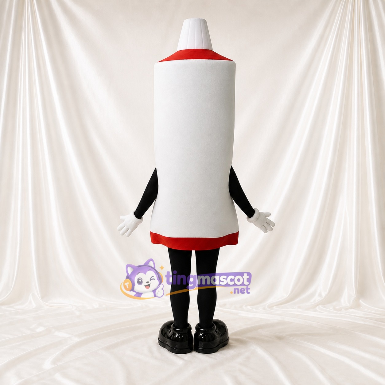 Fusée Blanche Costume de mascotte intégral pour adultes Événements scolaires Fusée Blanche Costume de mascotte intégral pour adultes Événements scolaires