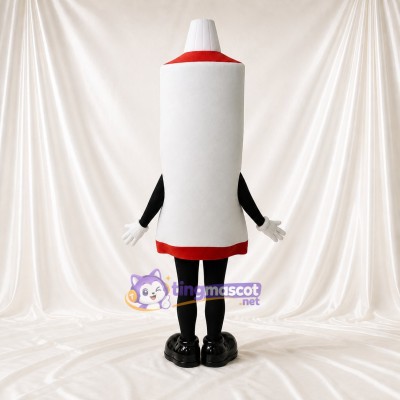 White Rocket Mascot Costume Full Body for Adults School Events