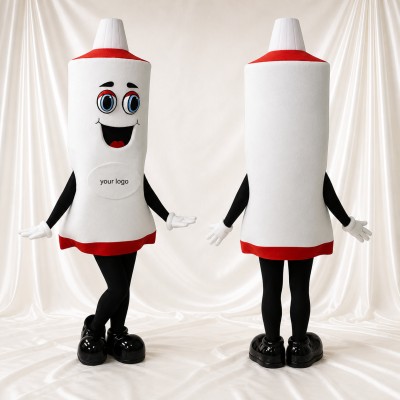White Rocket Mascot Costume Full Body for Adults School Events