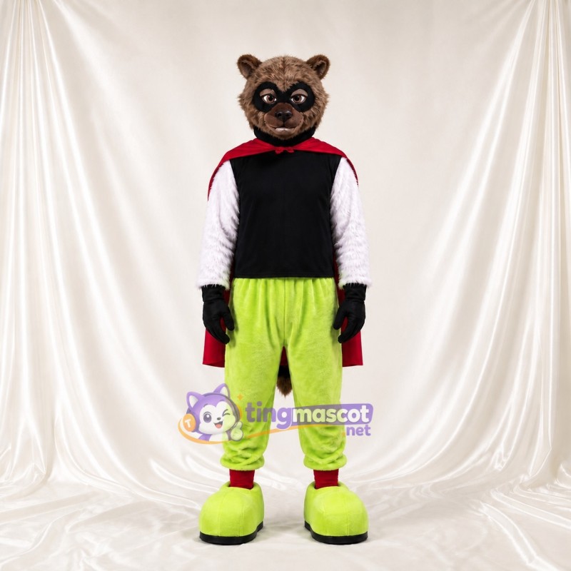 Héros Raton Laveur Costume de mascotte intégral pour adultes Événements caritatifs