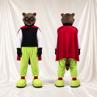 Héros Raton Laveur Costume de mascotte intégral pour adultes Événements caritatifs