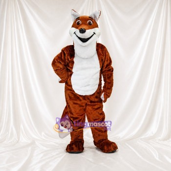 Renard au ventre blanc Costume de mascotte intégral pour adultes Événements scolaires
