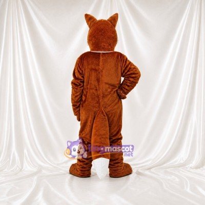 Renard au ventre blanc Costume de mascotte intégral pour adultes Événements scolaires