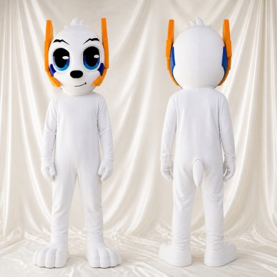 Robot Cat Mascot Costume Full Body for Adults Tech Events