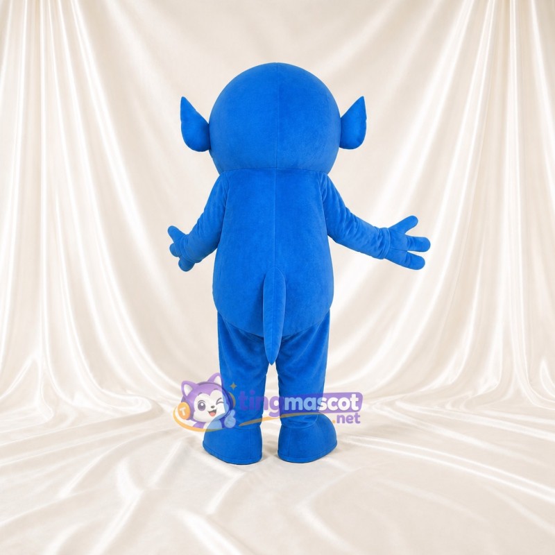 Royal Blue Alien Mascot Costume Full Body for Adults School Events