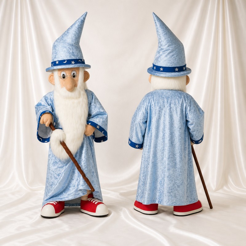 Magicien Costume de mascotte intégral pour adultes Événements de scène
