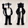 Black Skunk Mascot Costume Full Body for Adults School Events