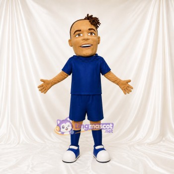 Athlète Bleu Costume de mascotte intégral pour adultes Événements sportifs