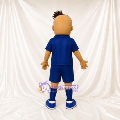 Athlète Bleu Costume de mascotte intégral pour adultes Événements sportifs