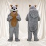 Gray Tan Belly Squirrel Mascot Costume Full Body for Adults Sports Events