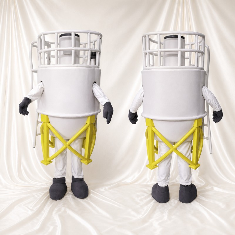 Char industriel Costume de mascotte intégral pour adultes Salons professionnels