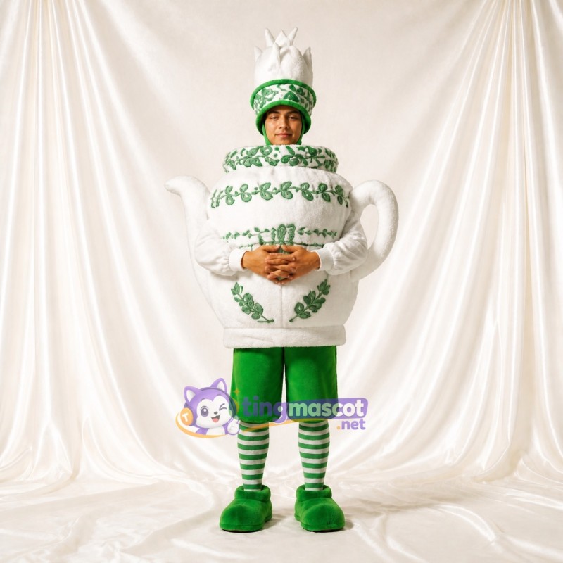 Teapot Mascot Costume Full Body for Adults Stage Events
