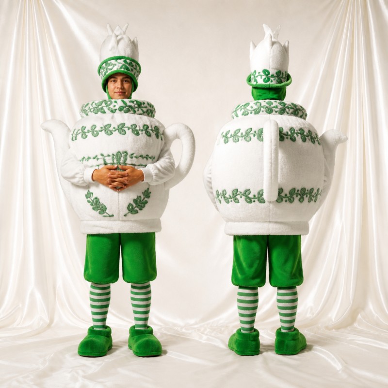 Teapot Mascot Costume Full Body for Adults Stage Events
