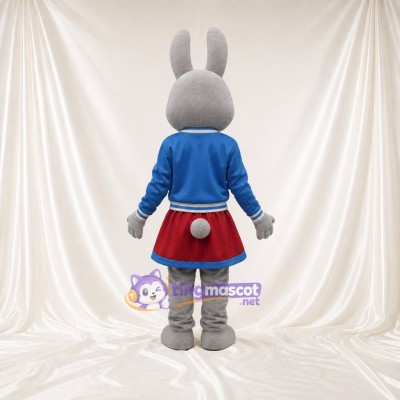 Rabbit Cheerleader Mascot Costume Full Body for Adults Sports Events