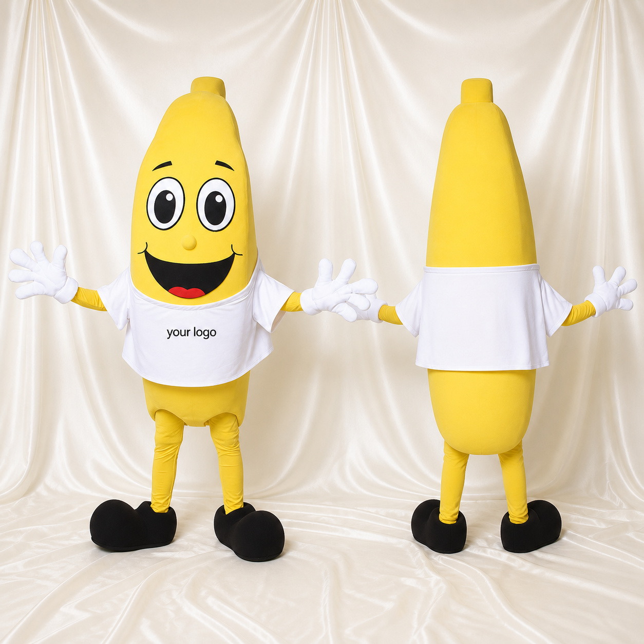 Banana Mascot Costume Full Body for Adults School Events
