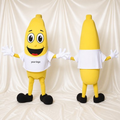 Banana Mascot Costume Full Body for Adults School Events