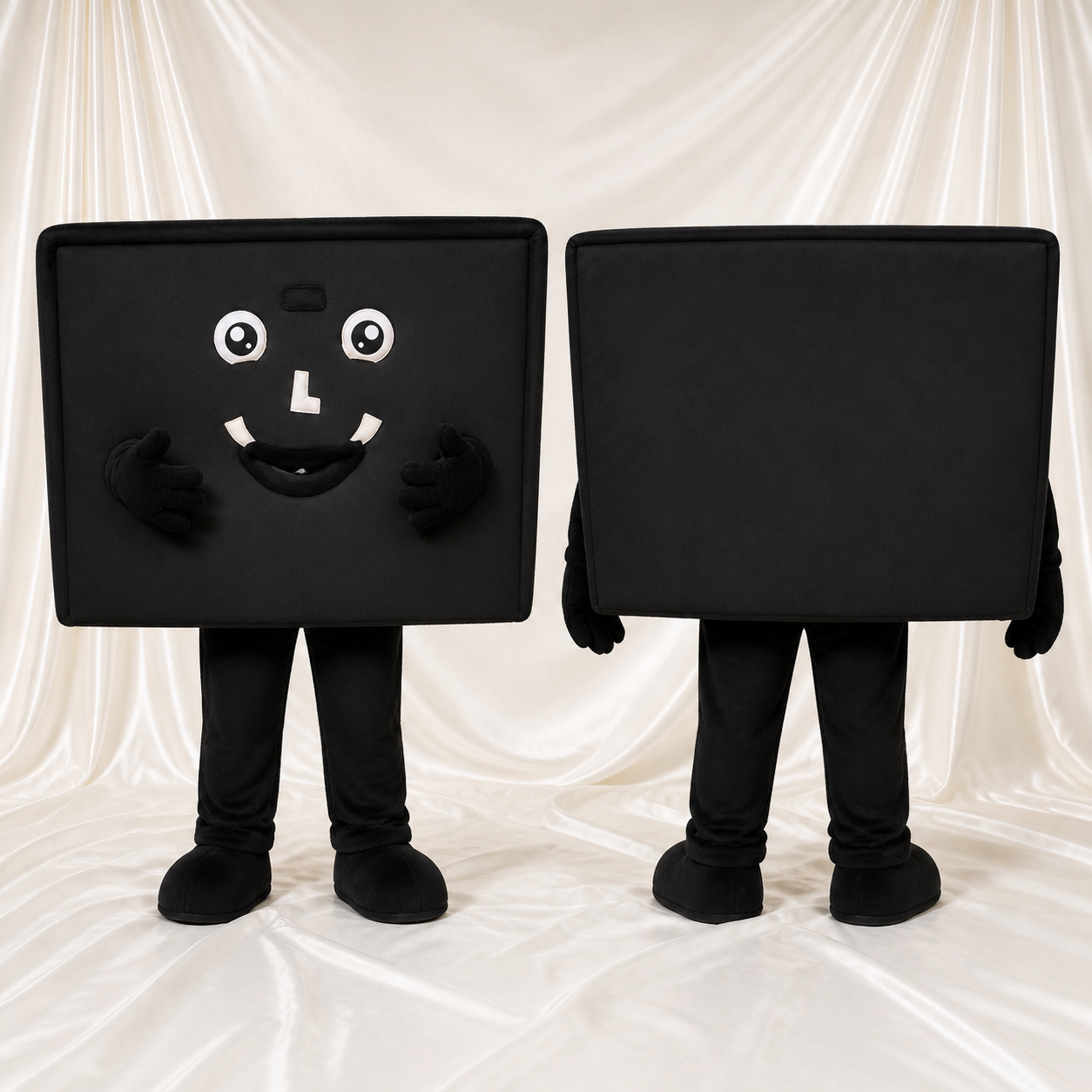 Square Character Mascot Costume Full Body for Adults Trade Shows Square Character Mascot Costume Full Body for Adults Trade Shows