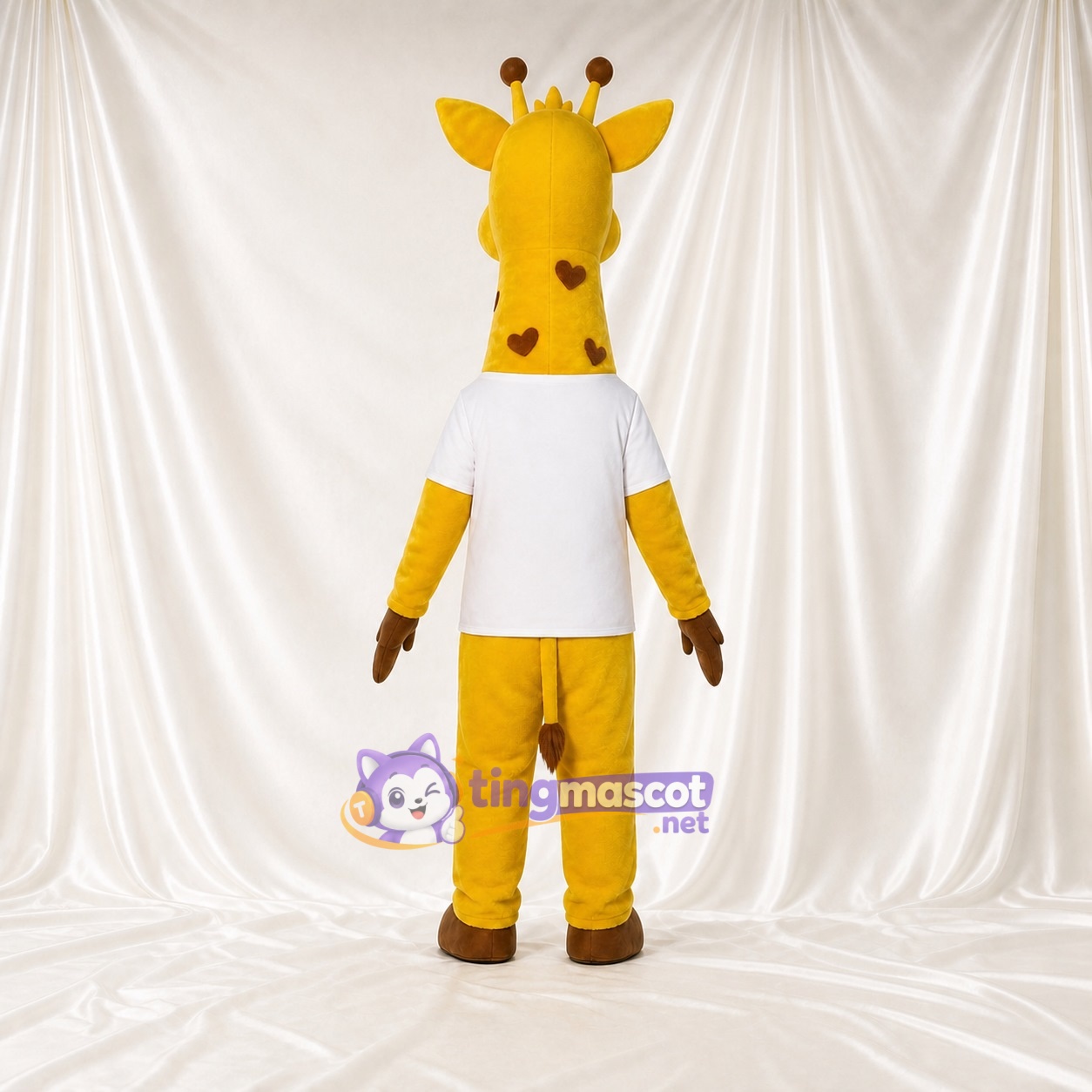 Gelbe Giraffe Maskottchenkostüm Ganzkörper für Erwachsene Zoos Gelbe Giraffe Maskottchenkostüm Ganzkörper für Erwachsene Zoos
