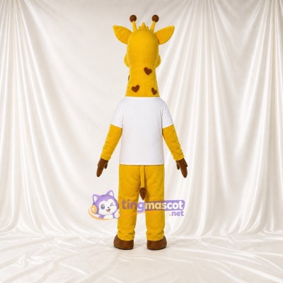 Yellow Giraffe Mascot Costume Full Body for Adults Zoos