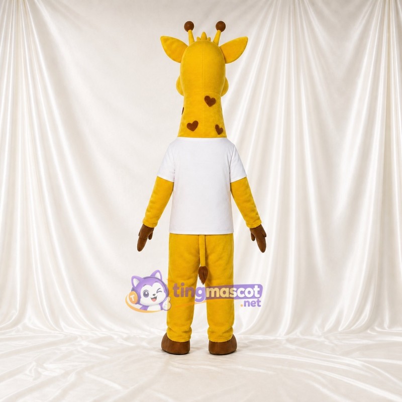 Yellow Giraffe Mascot Costume Full Body for Adults Zoos