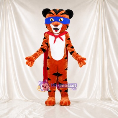 Tiger Hero Mascot Costume Full Body for Adults Charity Events
