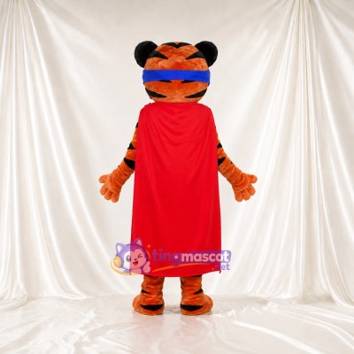 Tiger Hero Mascot Costume Full Body for Adults Charity Events
