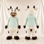 Vache à chemise menthe Costume de mascotte intégral pour adultes Événements scolaires