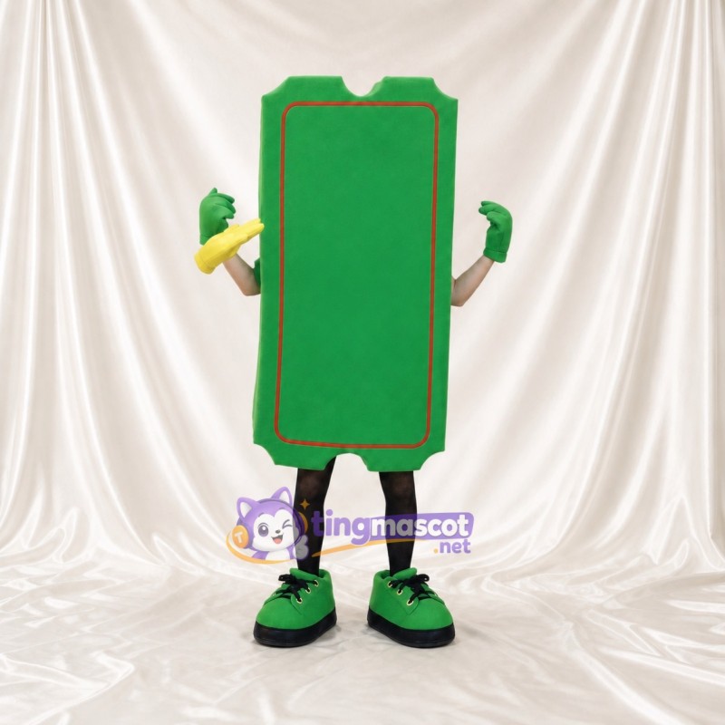 Ticket Mascot Costume Full Body for Adults Trade Shows