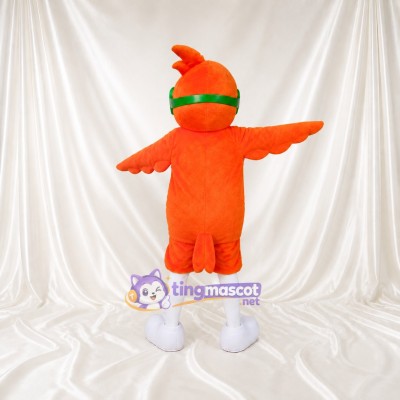 Aviator Bird Mascot Costume Full Body for Adults School Events