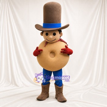 Cowboy Costume de mascotte intégral pour adultes Événements scolaires
