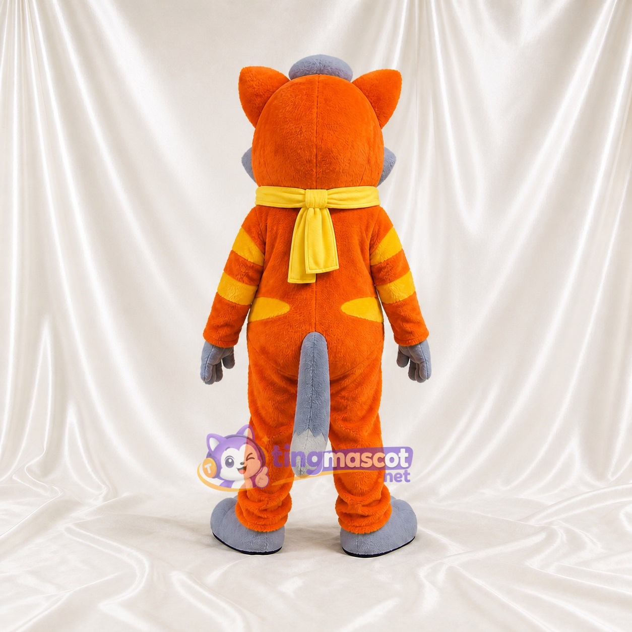 Chat au ventre gris Costume de mascotte intégral pour adultes Événements scolaires Chat au ventre gris Costume de mascotte intégral pour adultes Événements scolaires