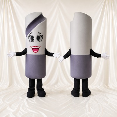 Silver Marker Pen Mascot Costume Full Body for Adults School Events
