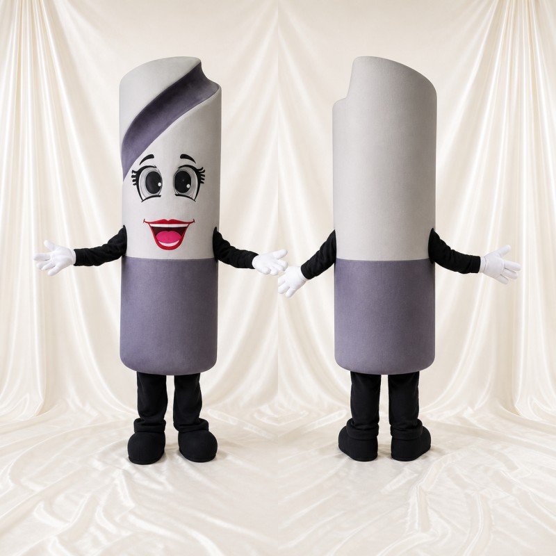 Silver Marker Pen Mascot Costume Full Body for Adults School Events