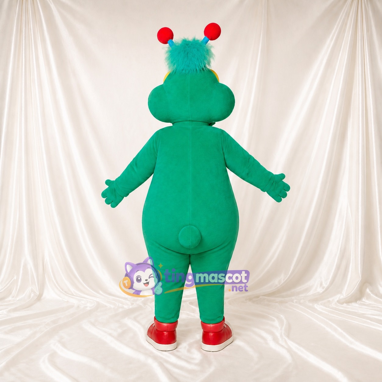 Turquoise Alien Bug Mascot Costume Full Body for Adults School Events Turquoise Alien Bug Mascot Costume Full Body for Adults School Events