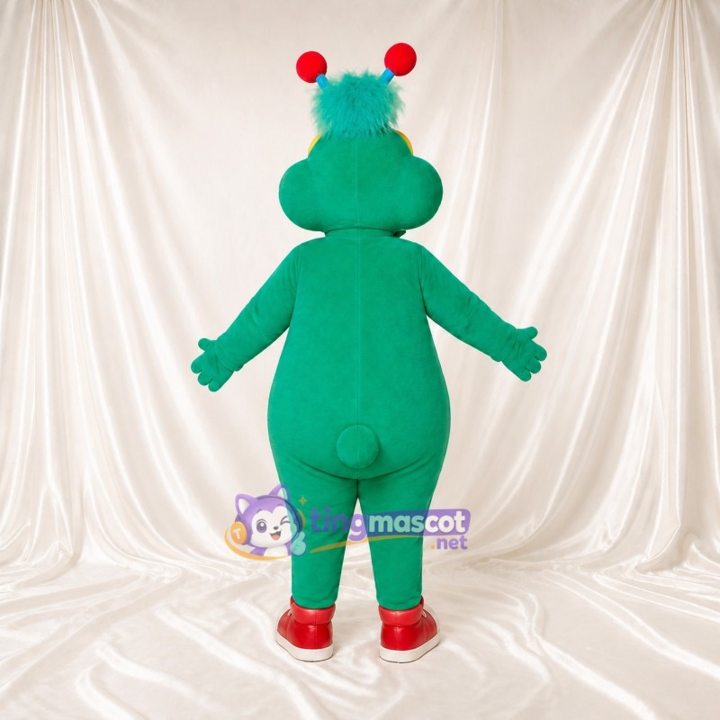 Turquoise Alien Bug Mascot Costume Full Body for Adults School Events