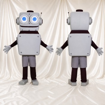 Digitales Augen Roboter Maskottchenkostüm Ganzkörper für Erwachsene Schulveranstaltungen