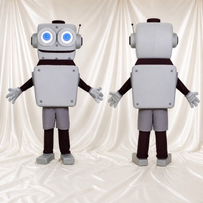 Digital Eye Robot Mascot Costume Full Body for Adults School Events