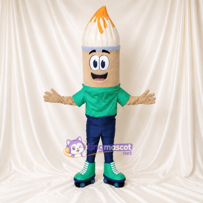 Paint Brush Mascot Costume Full Body for Adults School Events