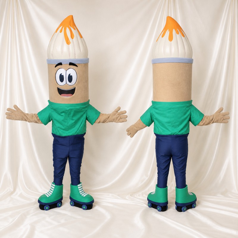 Paint Brush Mascot Costume Full Body for Adults School Events